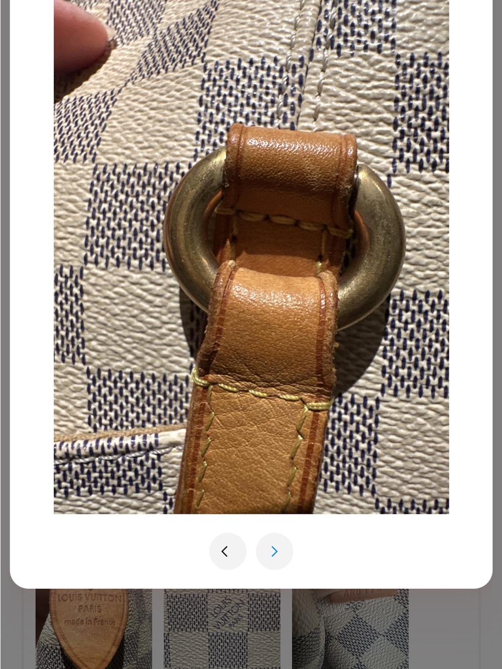 Louis Vuitton Totally MM Damier Azur Tote Bag w/ Padlock & Key - Picture 13 of 16